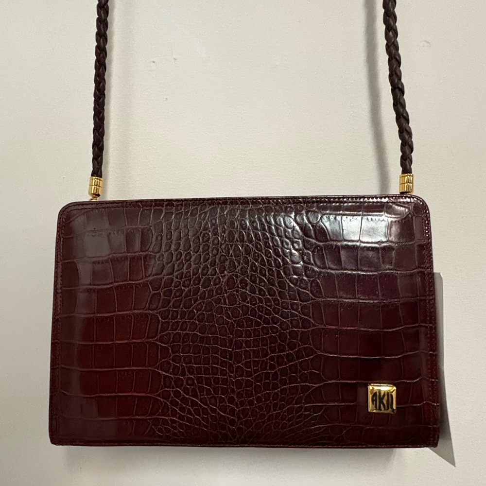 Anne Klein Leather Crossbody - Picture 1 of 12